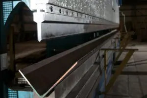 40 inch press brake close up